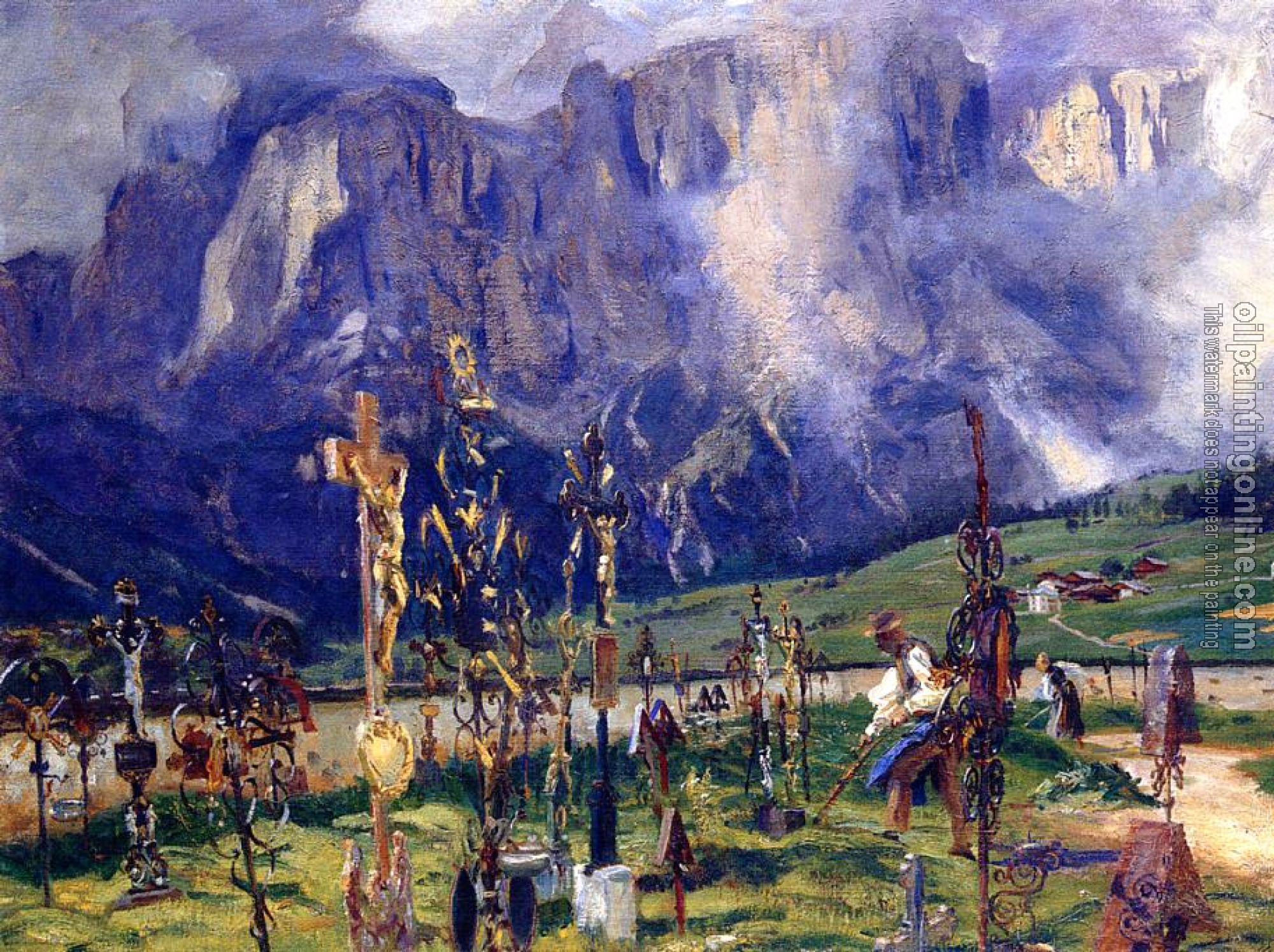 Sargent, John Singer - Graveyard in the Tyrol